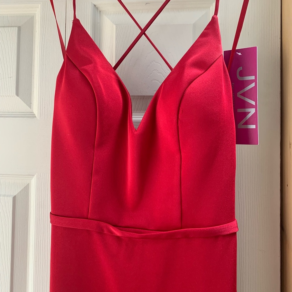 JVN by Jovani red gown size 2